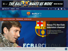 Tablet Screenshot of barcatv.fcbarcelona.com