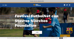 Desktop Screenshot of fundacion.fcbarcelona.es