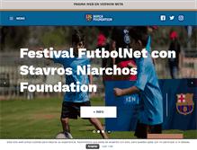 Tablet Screenshot of fundacion.fcbarcelona.es