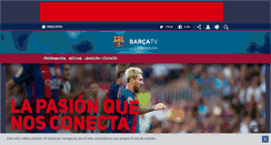Desktop Screenshot of barcatv.fcbarcelona.es