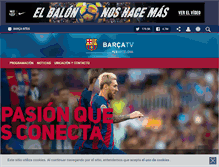 Tablet Screenshot of barcatv.fcbarcelona.es